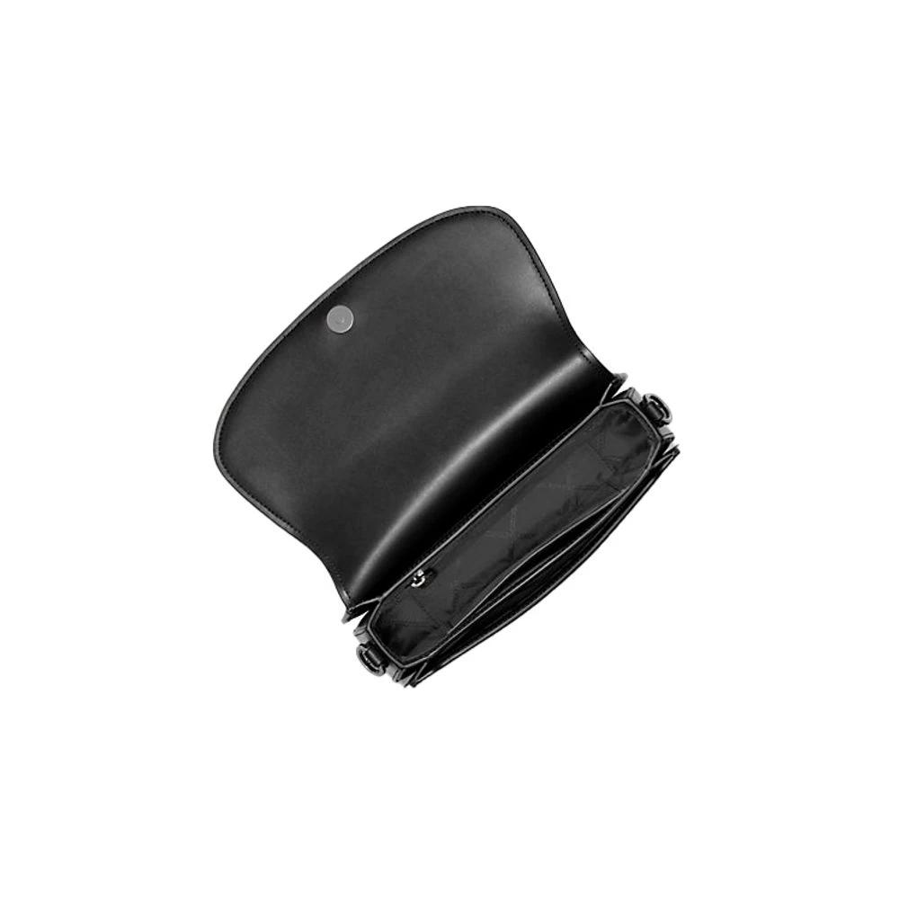 Sac bandoulière en cuir noir Michael Kors