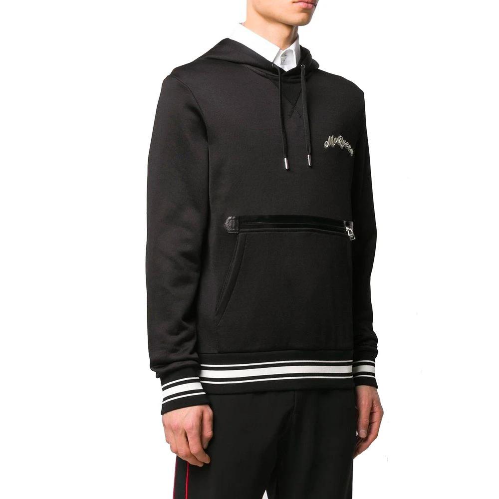 Sweat-shirt en coton noir Alexander McQueen