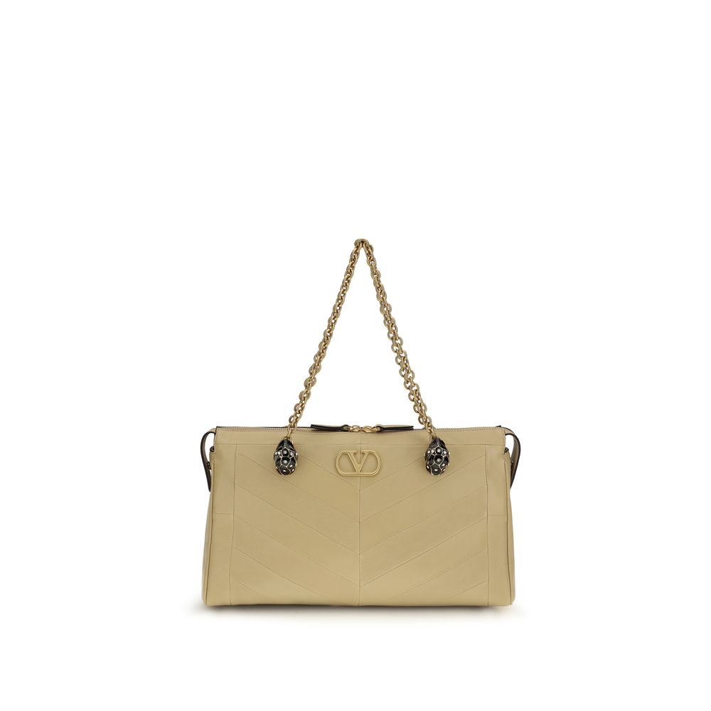 Sac bandoulière Valentino Garavani Beige Lamb Ovis Aries
