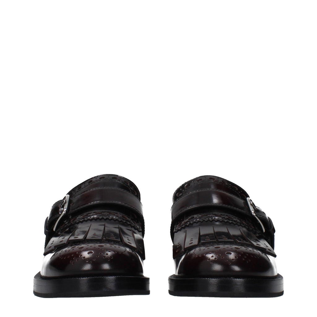 Church's Red Leather Slip-On Loafers