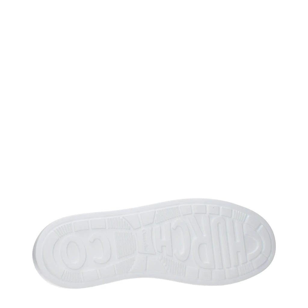 Women’s White Leather Sneakers – Church's Low Top Logo Trainers