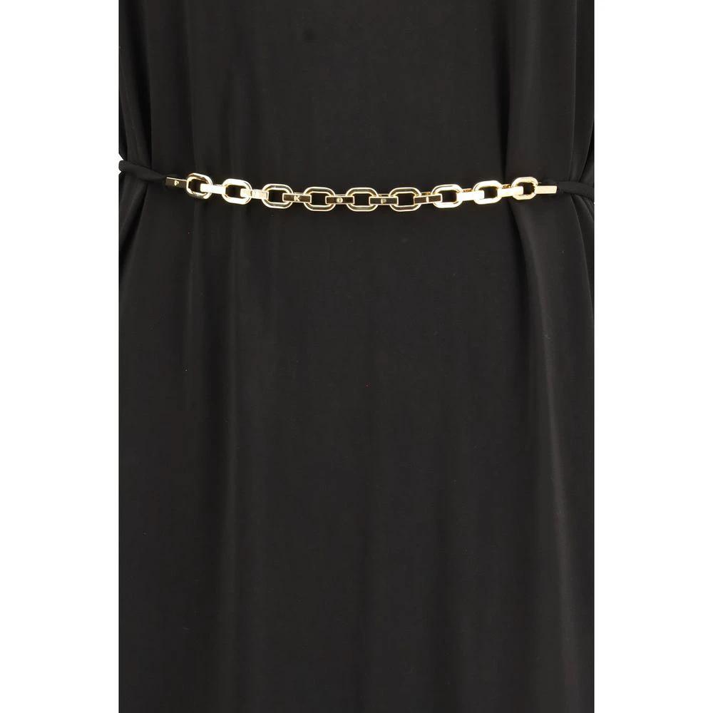 PINKO Black Acetate Casual Dress