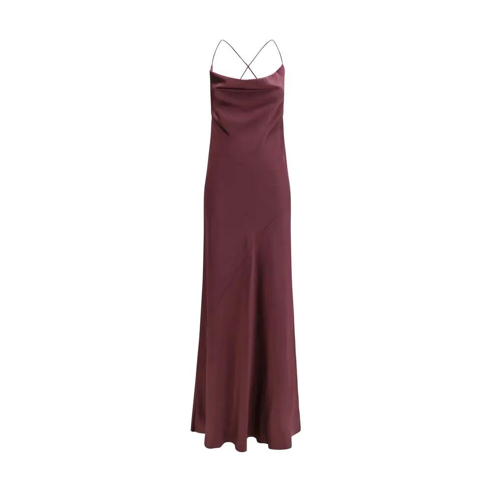 Robe décontractée PINKO Bordeaux Marabou