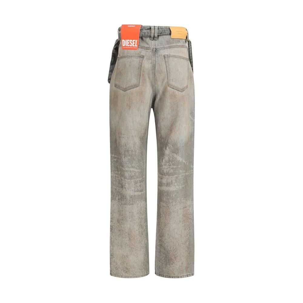 Jean slim en coton gris diesel