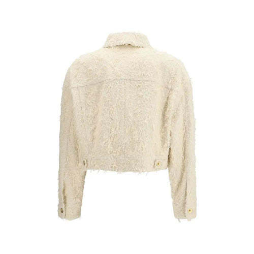 Brunello Cucinelli Veste en jean en coton beige