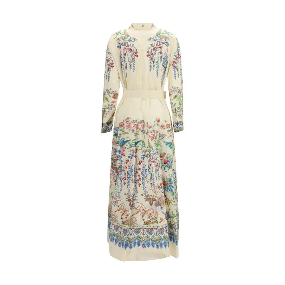 Robe décontractée en coton blanc Etro