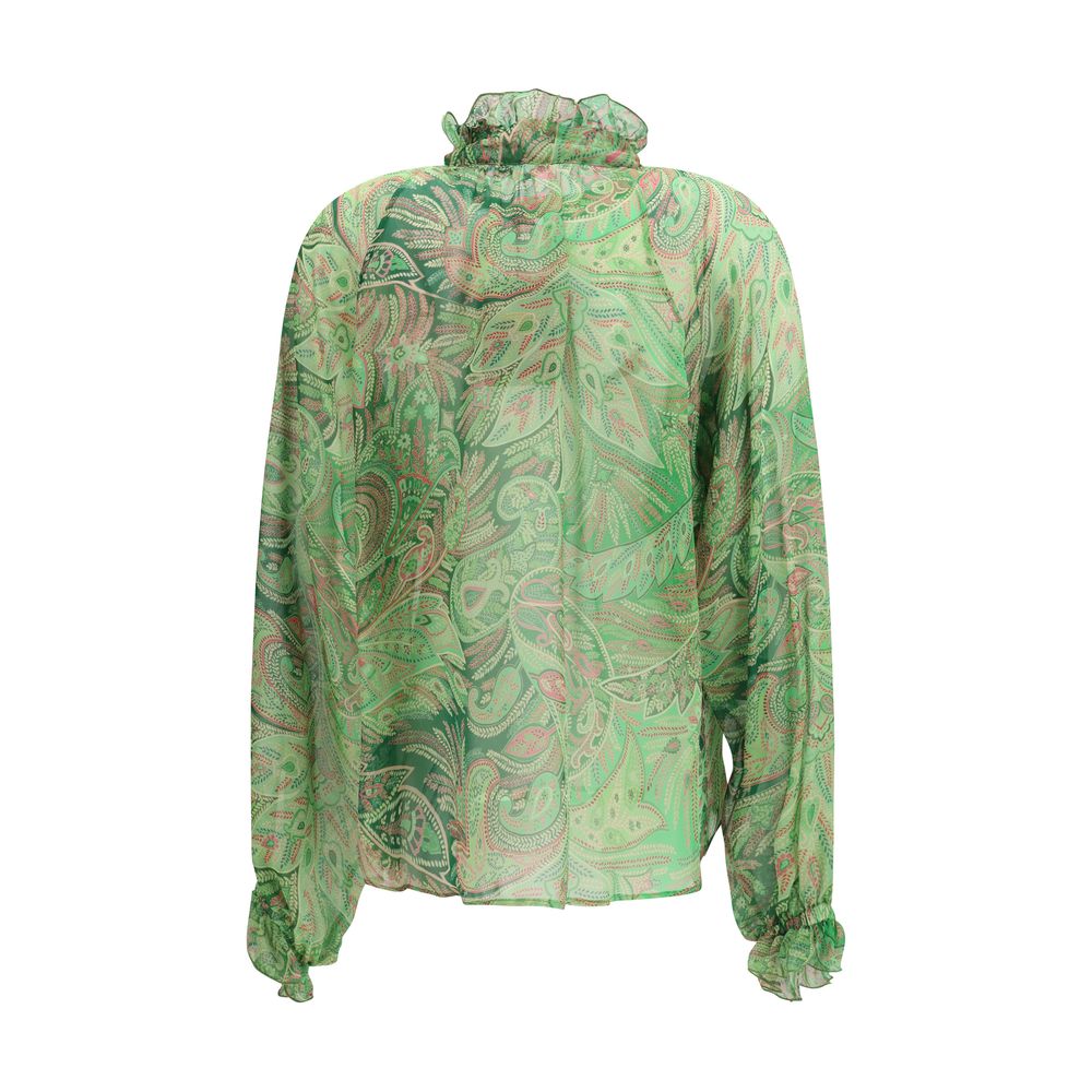 Chemise Etro bicolore à motif de soie