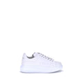 Baskets à plateforme Alexander McQueen Bos Taurus en cuir de veau blanc
