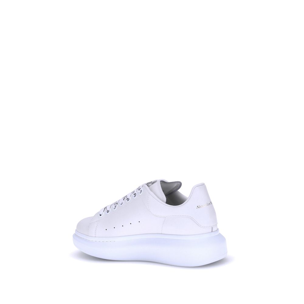 Baskets à plateforme Alexander McQueen Bos Taurus en cuir de veau blanc