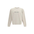 Sweat-shirt en coton beige Off-White