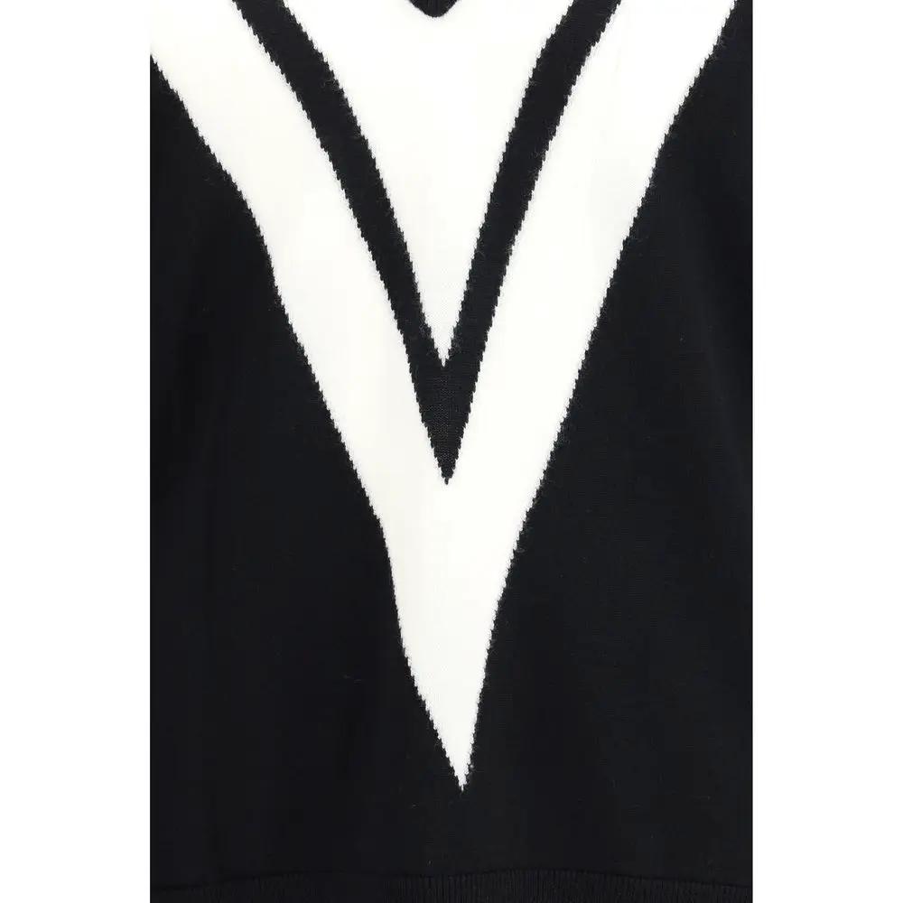 Valentino Black Wool Oves Aries Sweatshirt