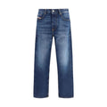 Jean fuselé en coton bleu Diesel