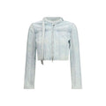 Veste de motard en coton bleu Diesel