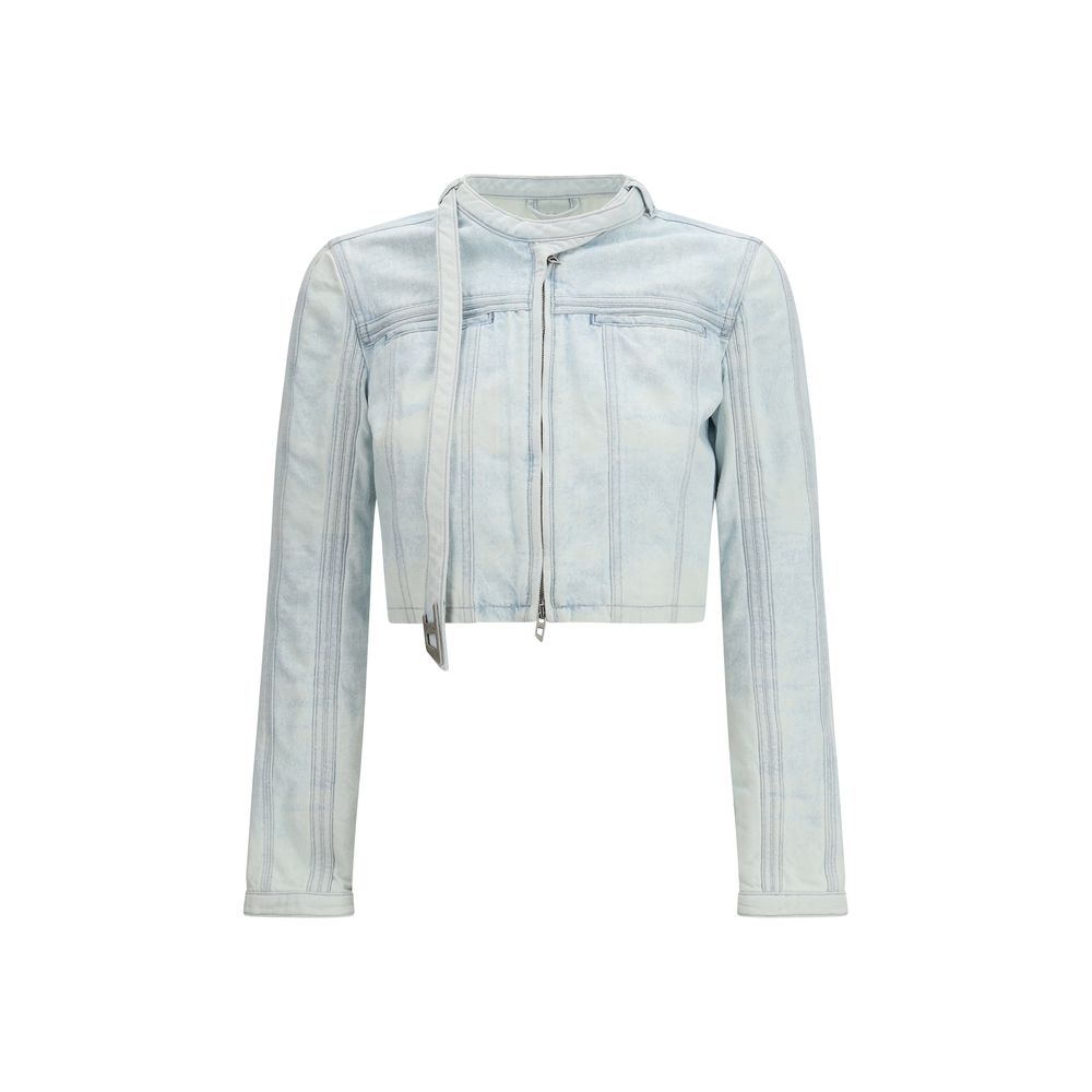 Diesel Blue Cotton Women Jacket