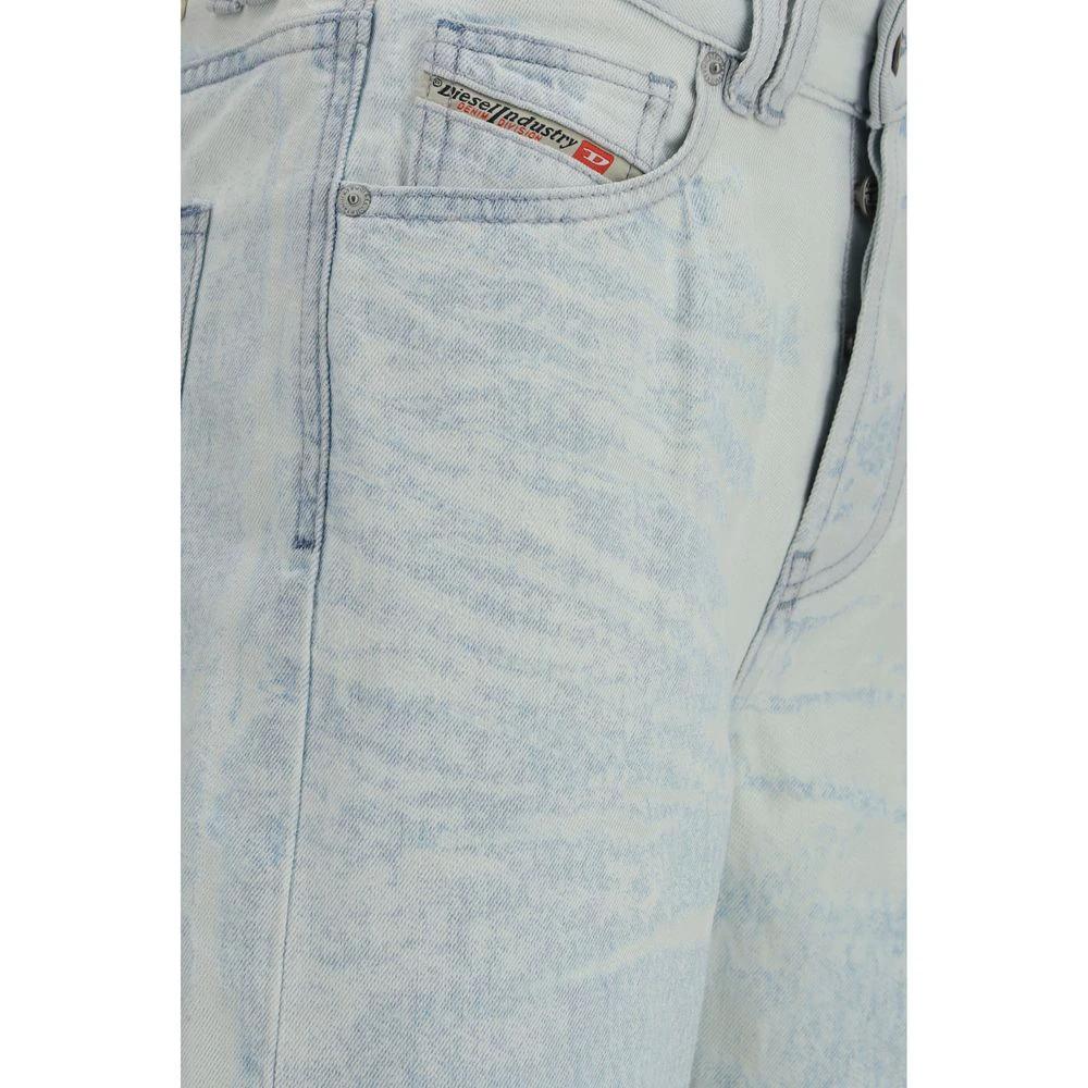 Jean droit en coton bleu Diesel