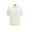 Polo en soie beige Dolce & Gabbana