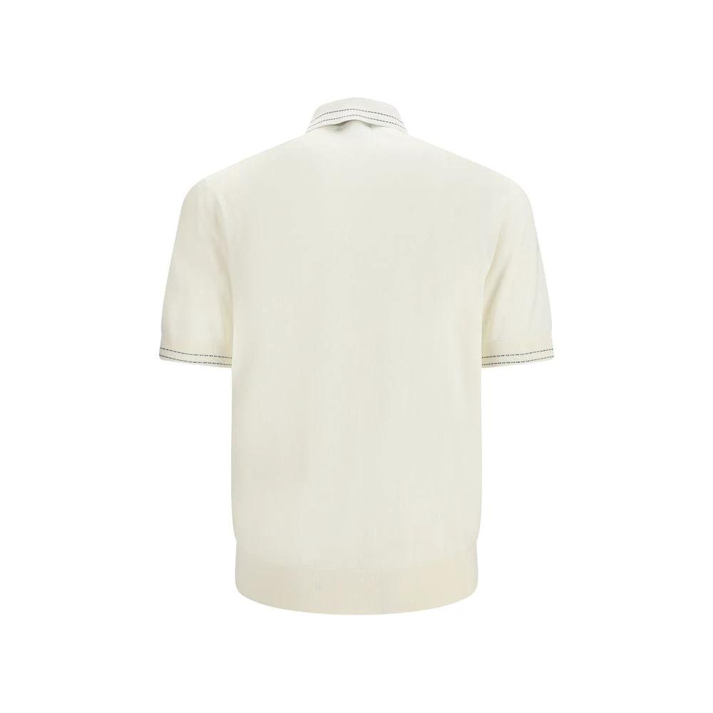 Polo en soie beige Dolce & Gabbana