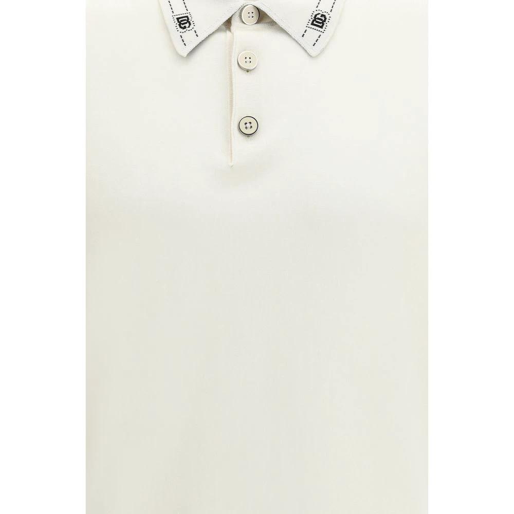 Polo en soie beige Dolce & Gabbana