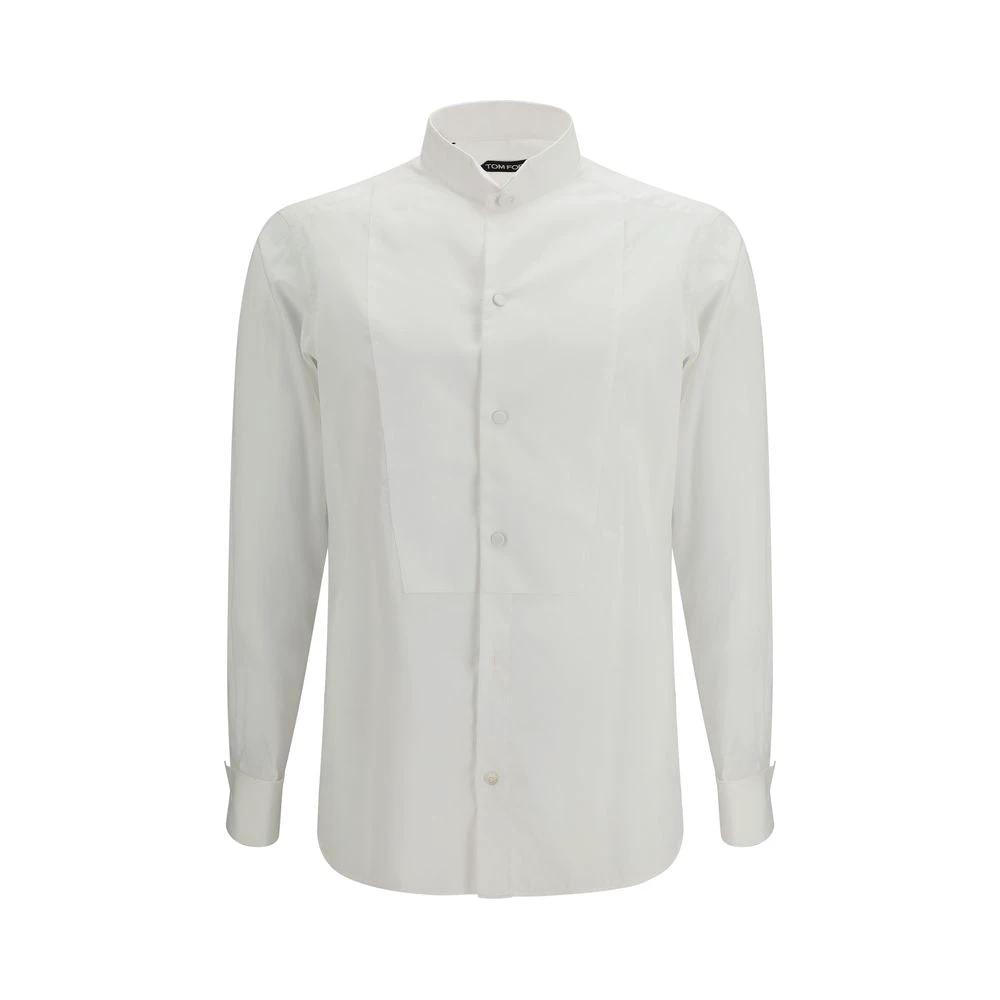 Chemise habillée en coton blanc Tom Ford