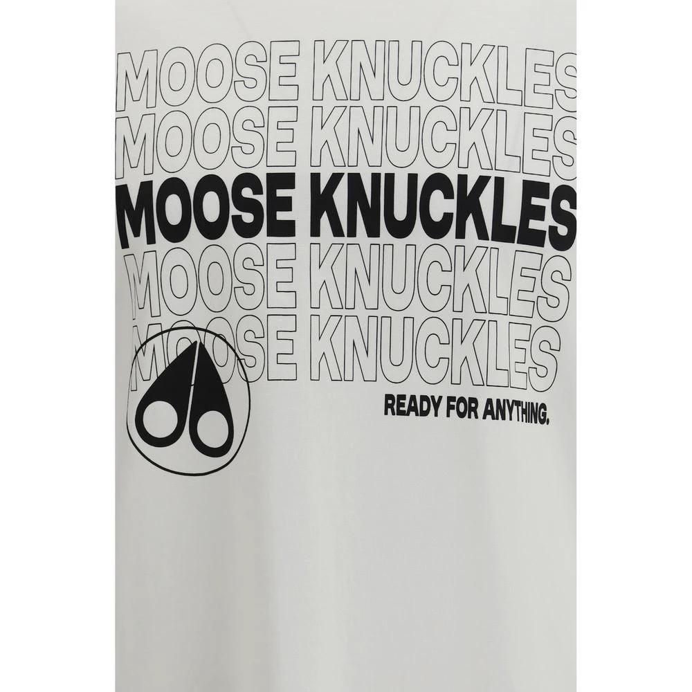 T-shirt en coton blanc Moose Knuckles