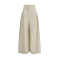 Brunello Cucinelli Pantalon en coton beige