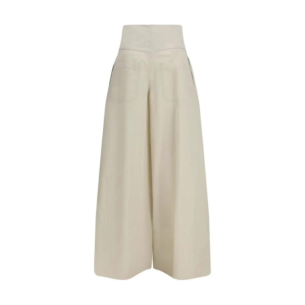 Brunello Cucinelli Pantalon en coton beige