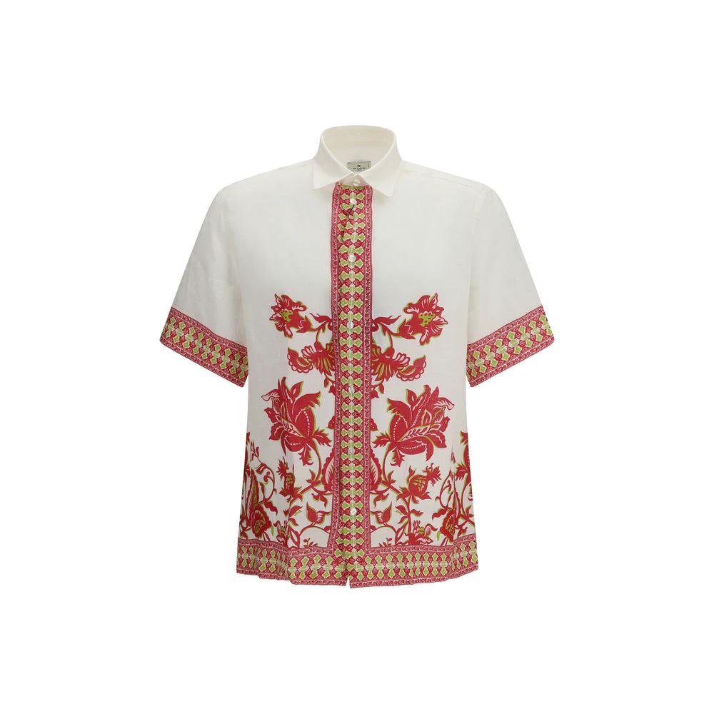 Chemise Etro à motif lin multicolore
