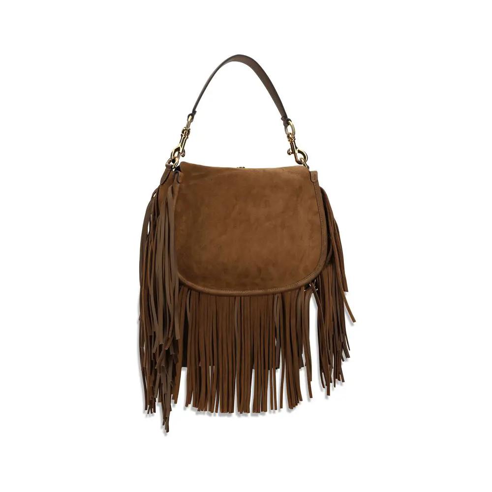 Sac bandoulière Etro Bos Taurus en cuir de veau marron