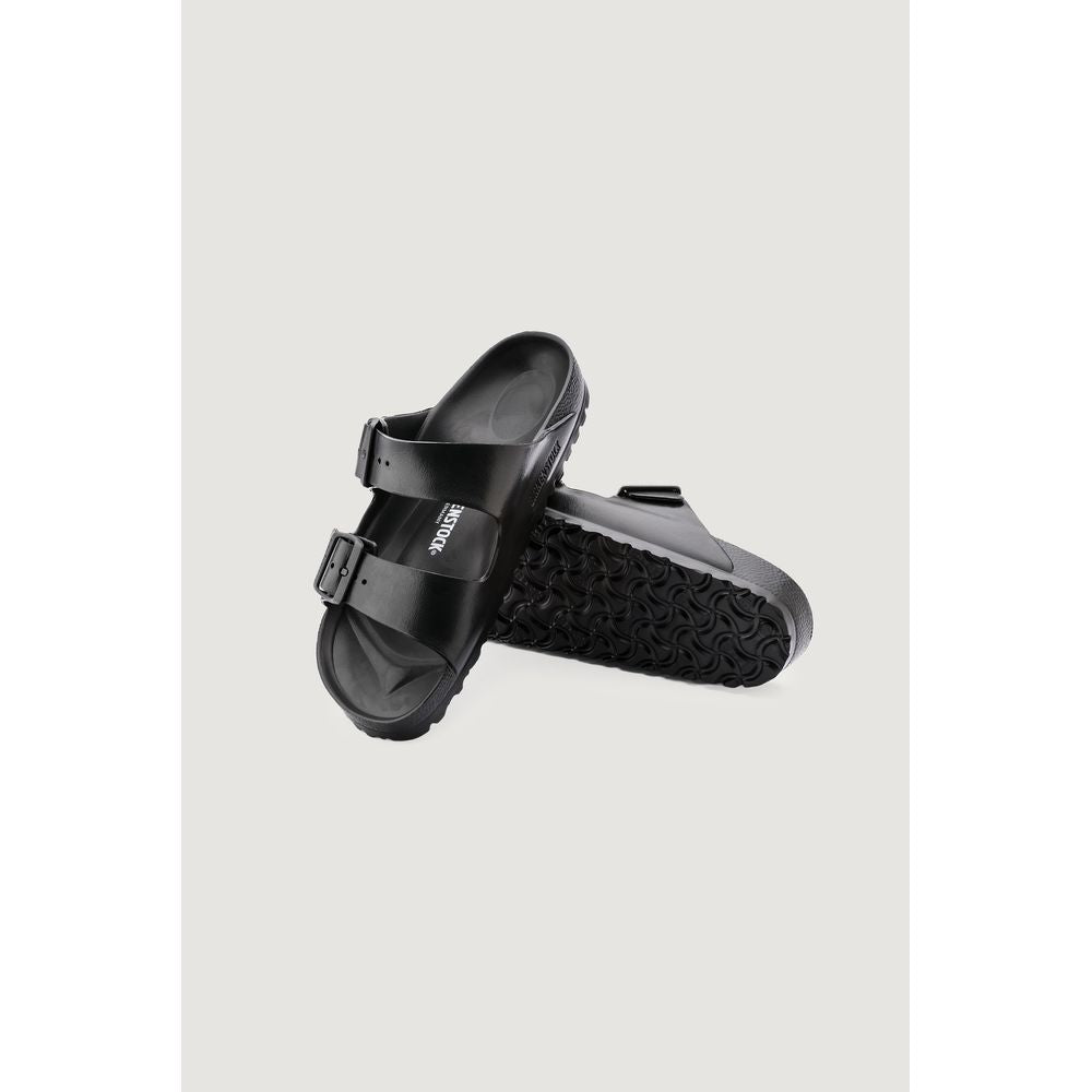 Sandales plates Birkenstock en polyester noir