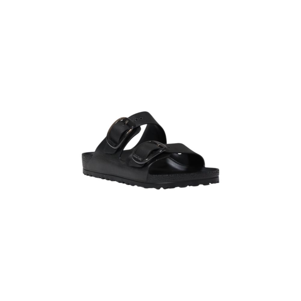 Sandales plates Birkenstock noires en EVA