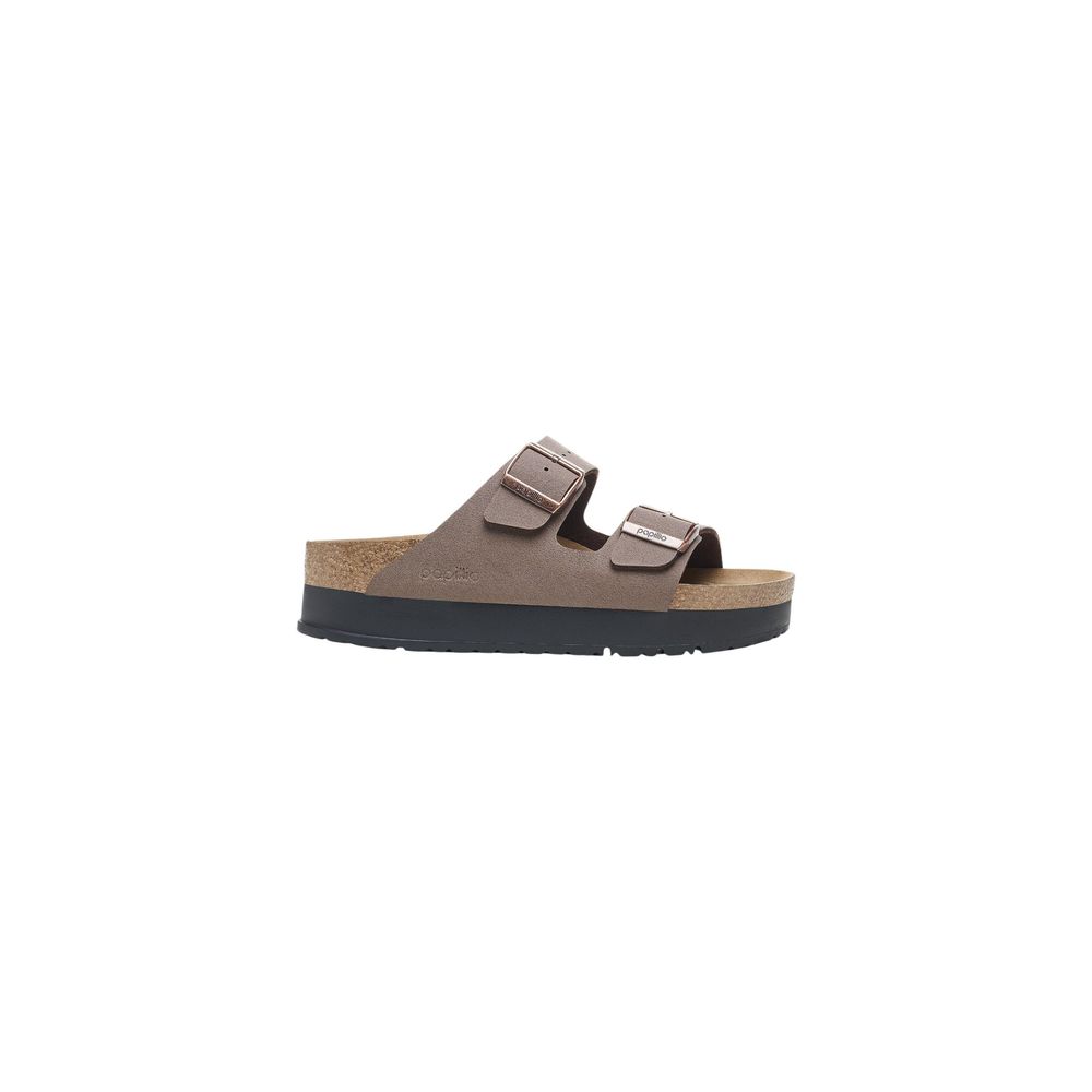 Sandales Birkenstock marron à plateforme synthétique