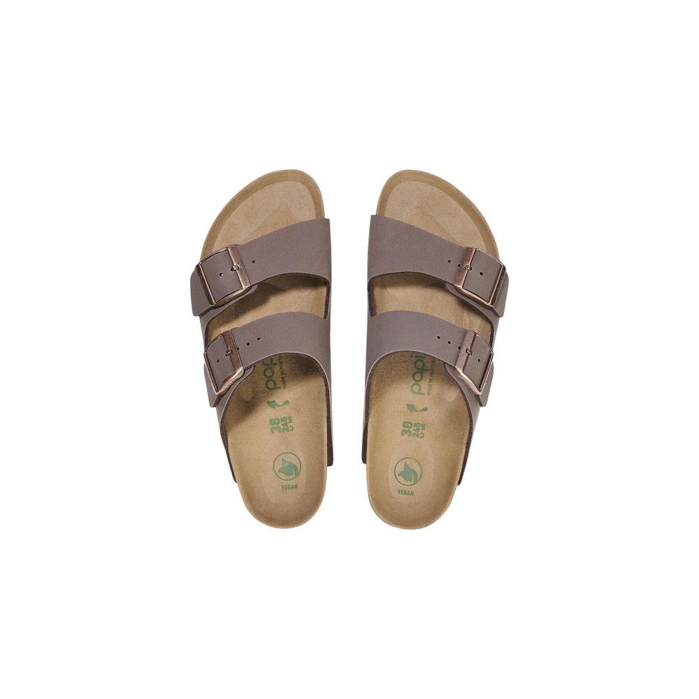 Sandales Birkenstock marron à plateforme synthétique