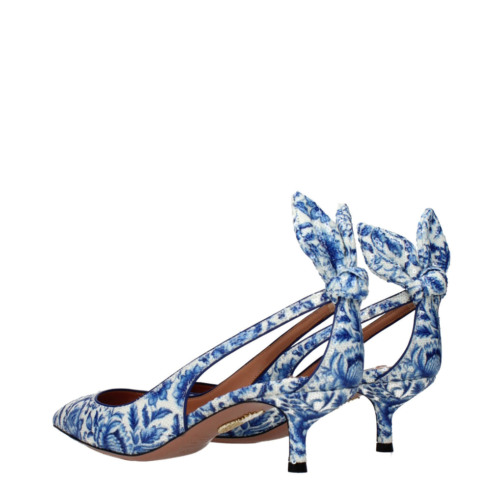 Aquazzura Blue Paillettes Pumps