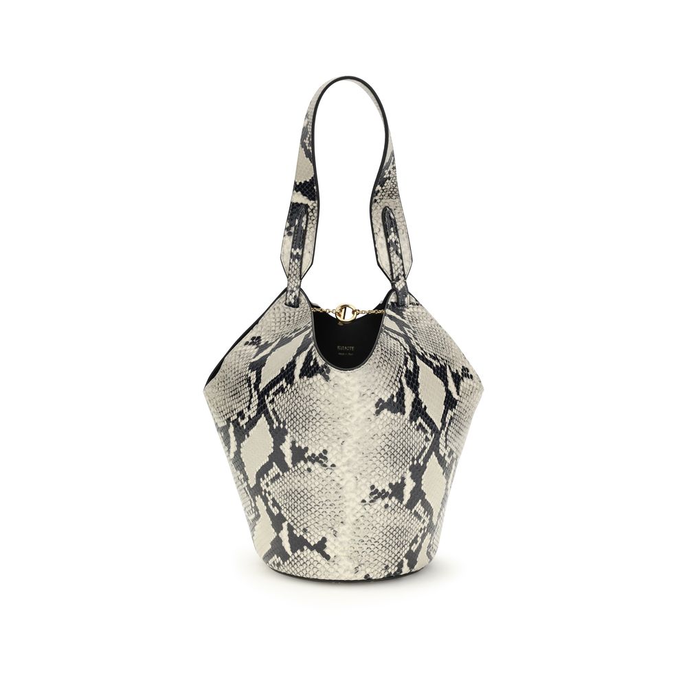 Sac bandoulière Khaite Bos Taurus en cuir de veau multicolore