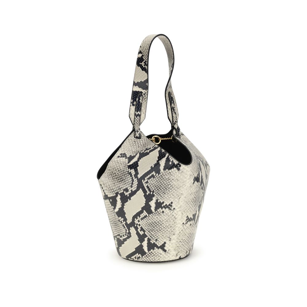 Sac bandoulière Khaite Bos Taurus en cuir de veau multicolore