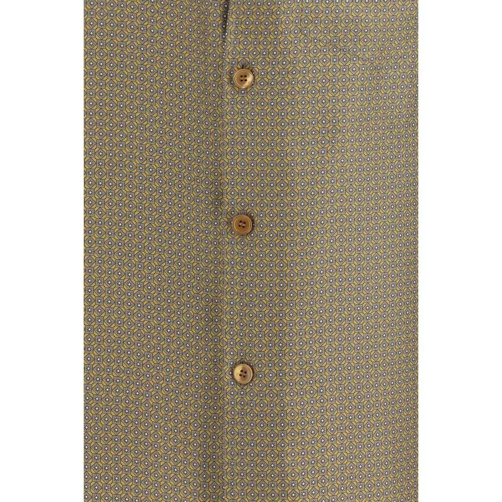 Saint Laurent Multicolor Silk Pattern Shirt