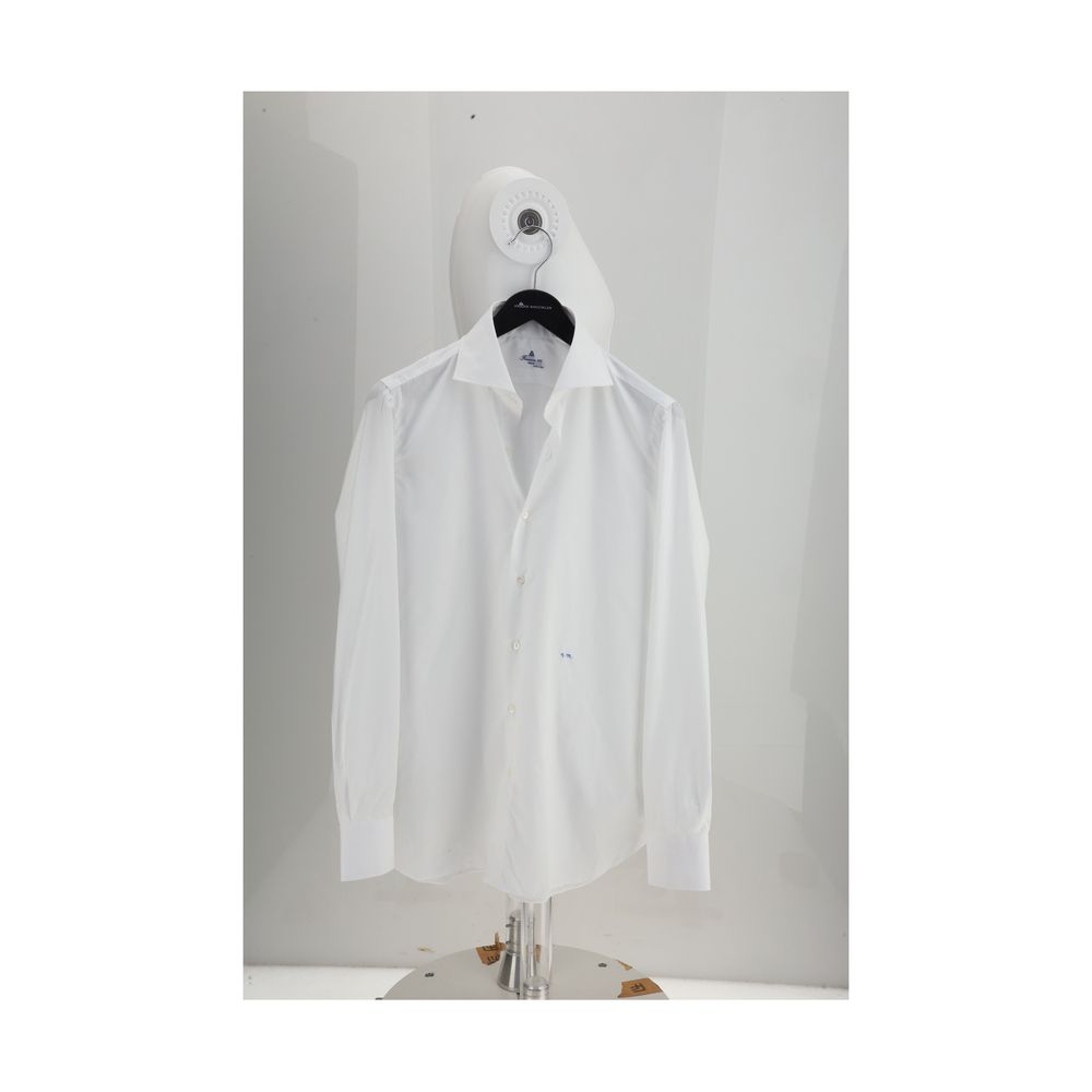 Chemise en coton blanc Finamore