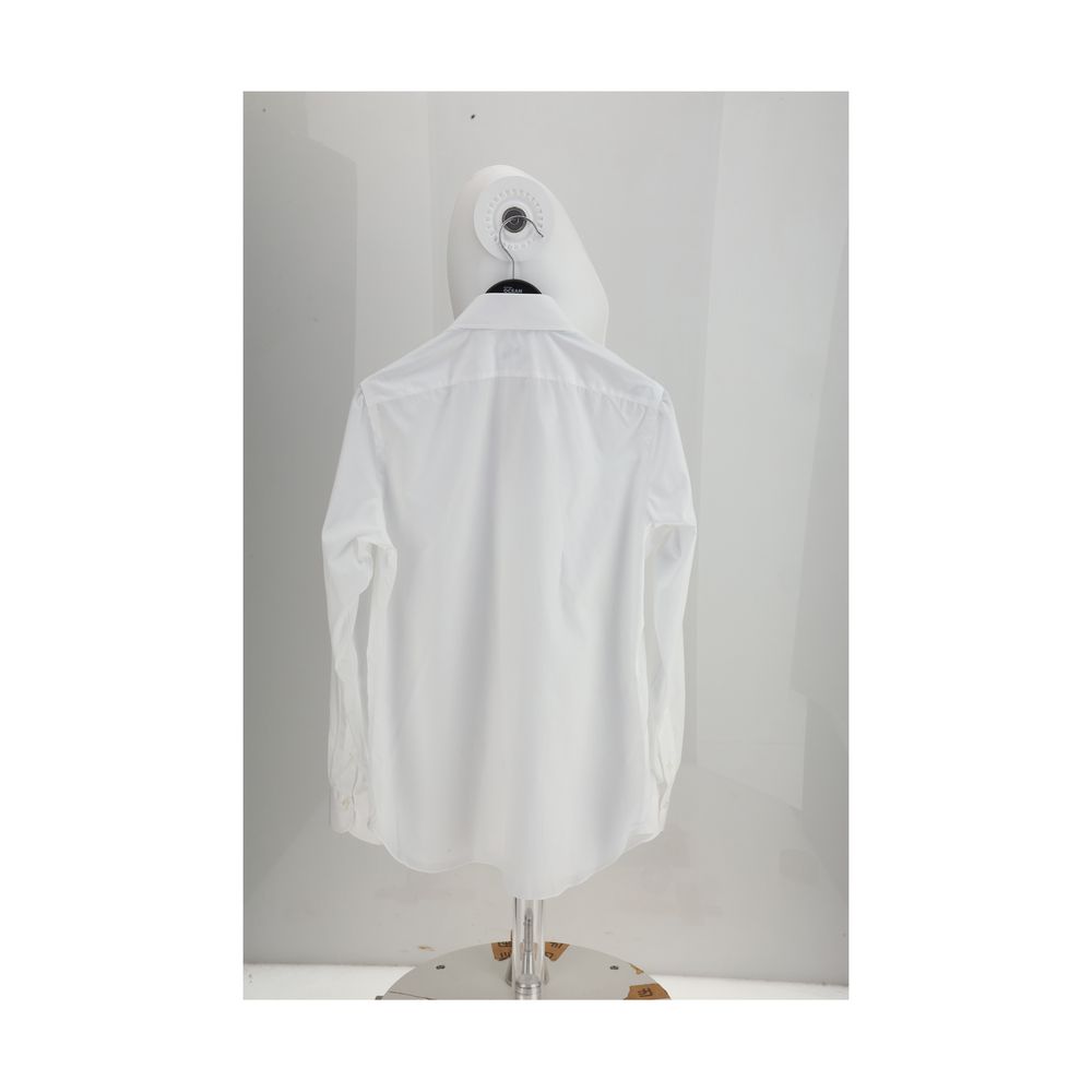 Chemise en coton blanc Finamore