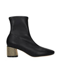 Bottines cloutées noires pour femme – Bottines Casadei en cuir écologique