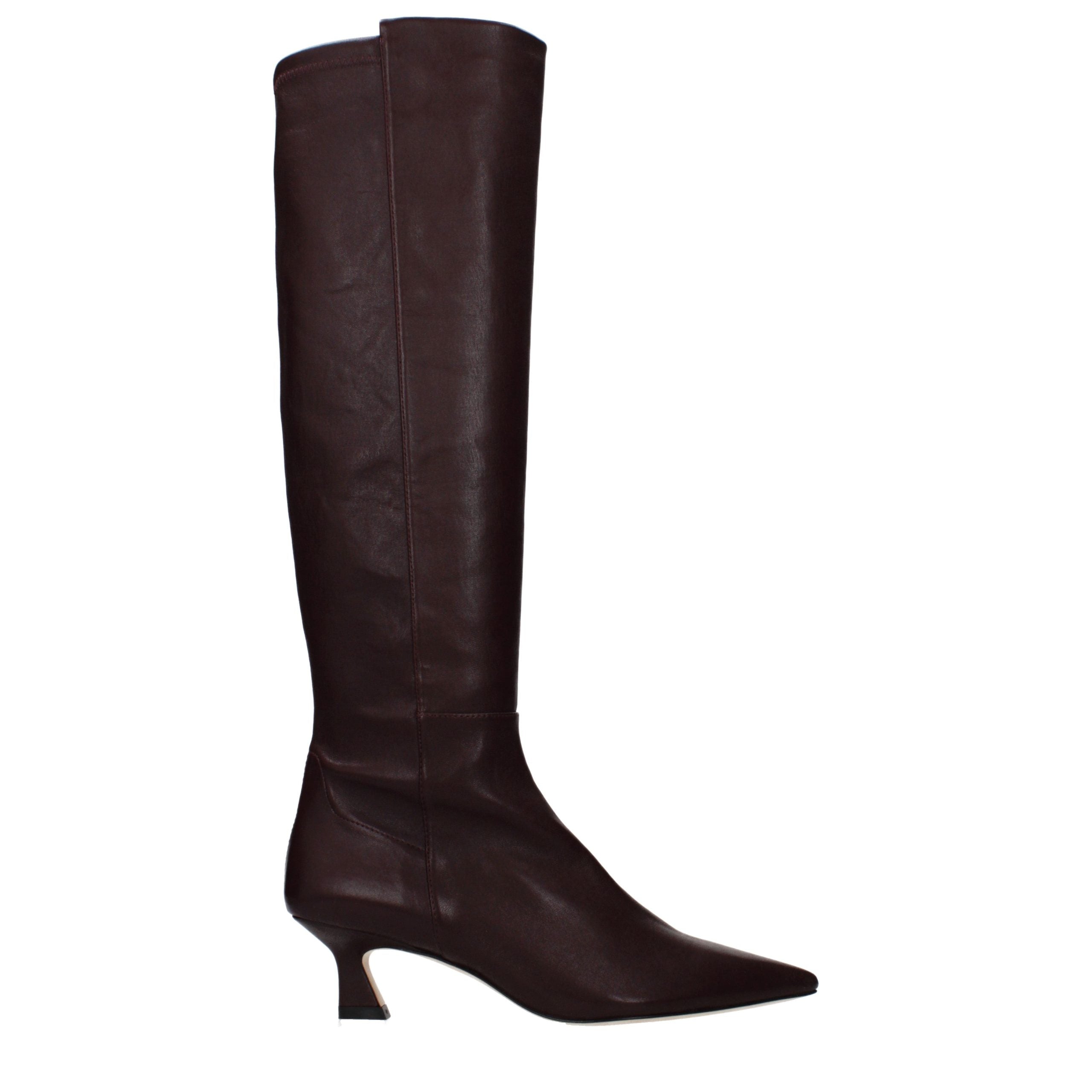 Stuart Weitzman Red Leather Boots