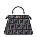 Sac à main pour femme en tissu noir – Sac à bandoulière Fendi Logo