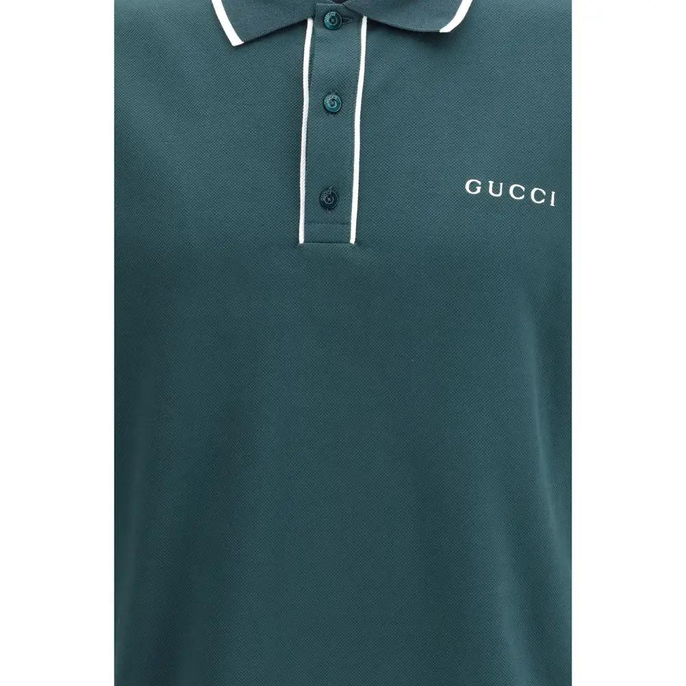 Polo Gucci bicolore en coton