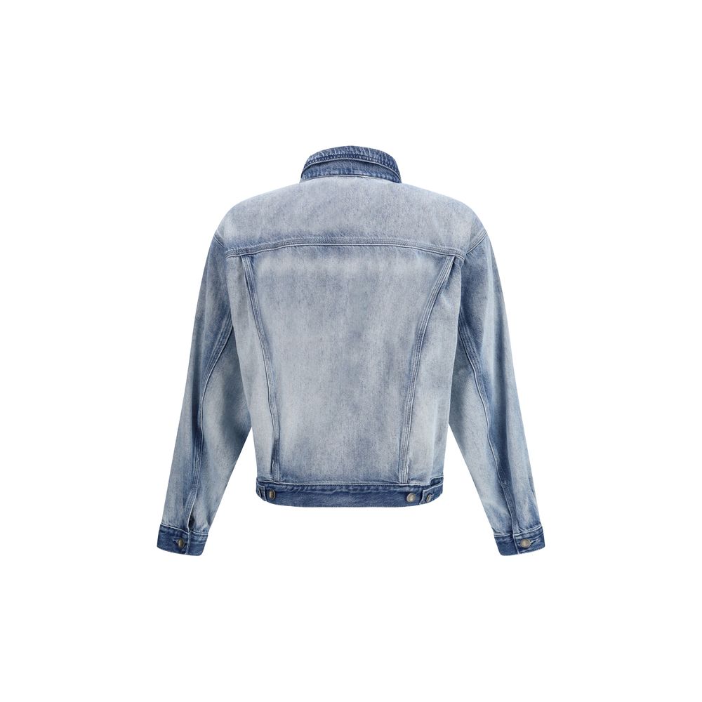 Veste en jean en coton bleu Diesel