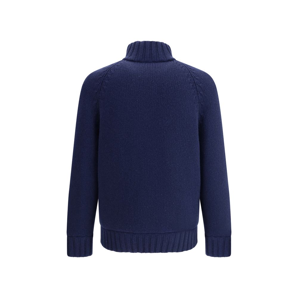 Manteau en cachemire bleu Brunello Cucinelli