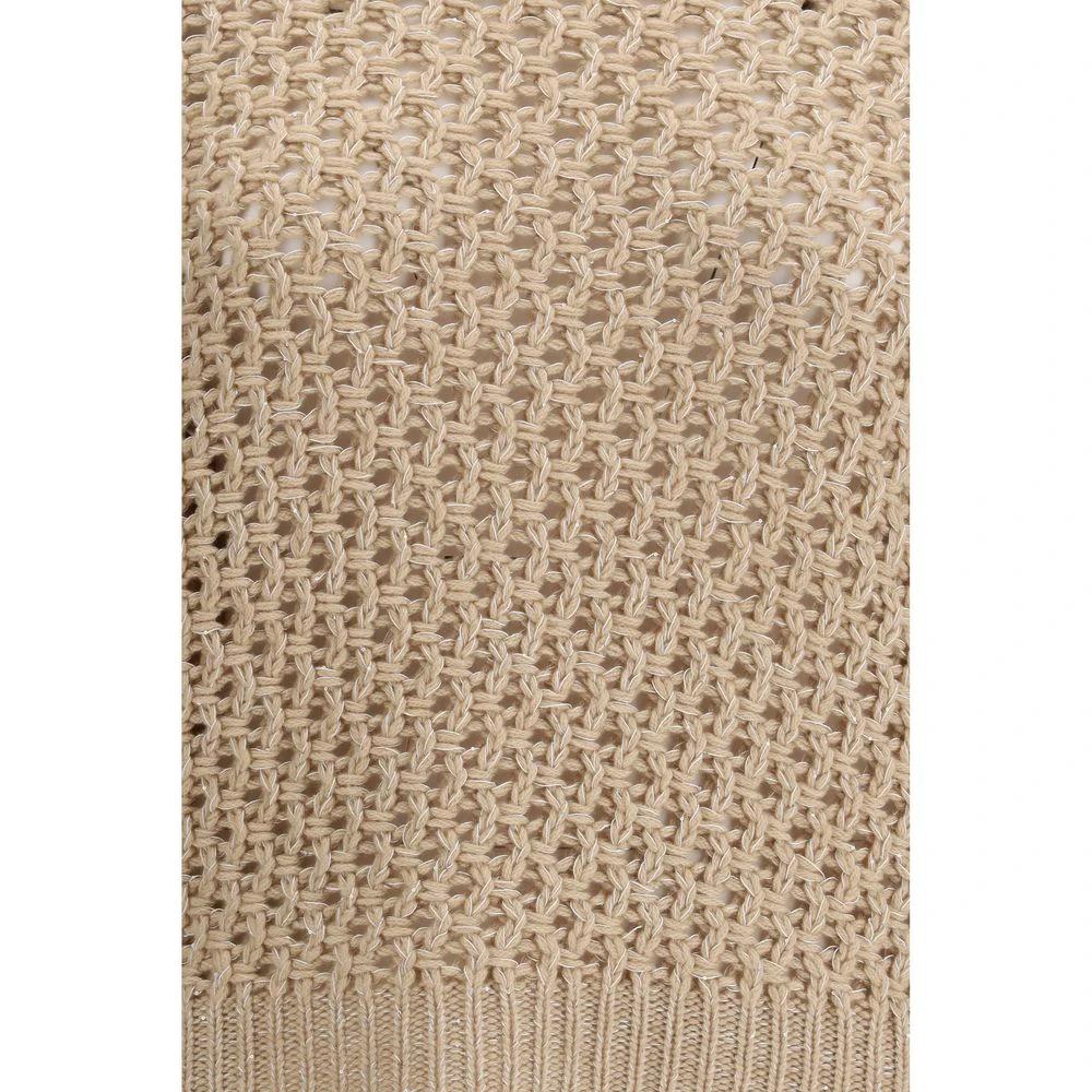 Fabiana Filippi Sweat-shirt en laine polaire beige