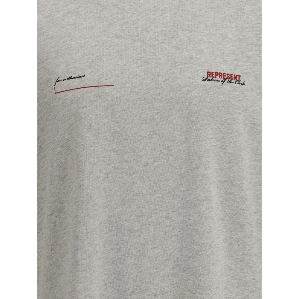 Represent Gray Cotton T-Shirt
