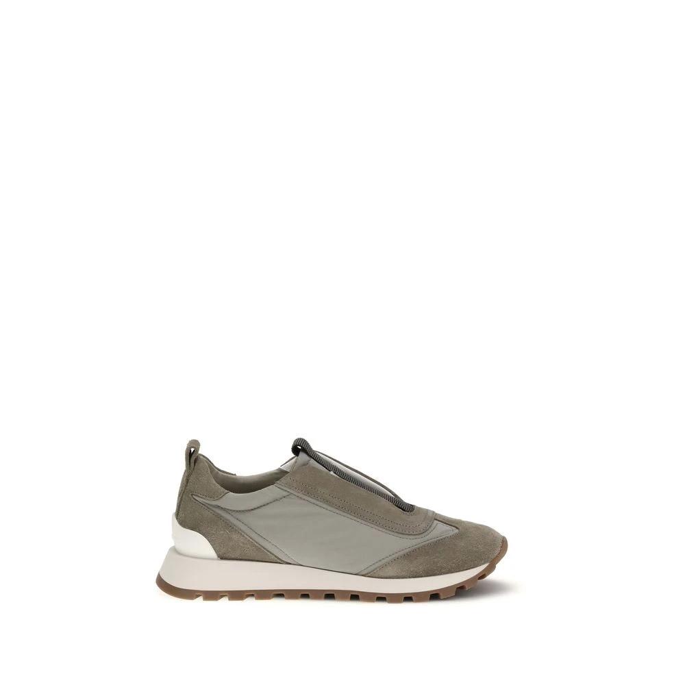 Baskets Brunello Cucinelli bicolores en polyester