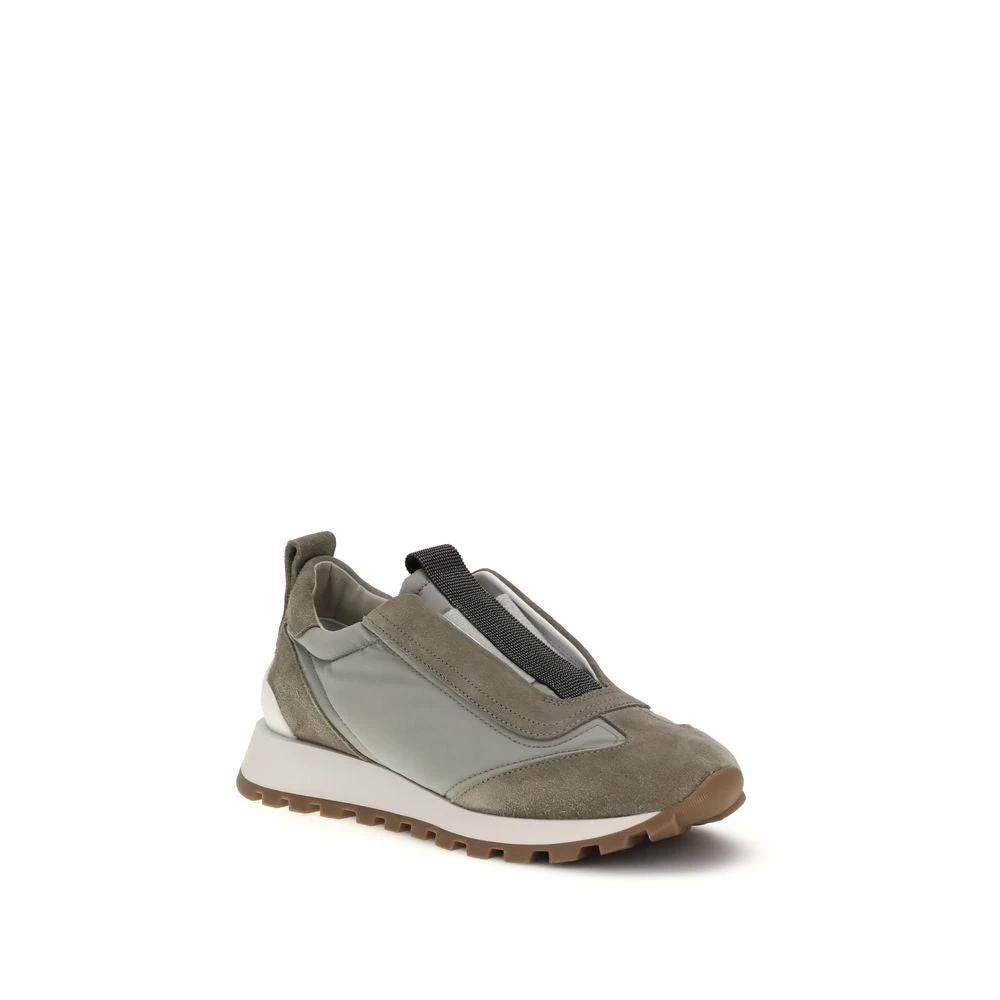 Baskets Brunello Cucinelli bicolores en polyester
