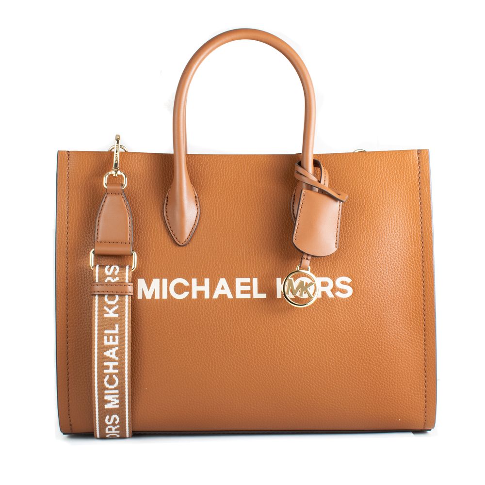 Sac bandoulière en cuir marron Michael Kors