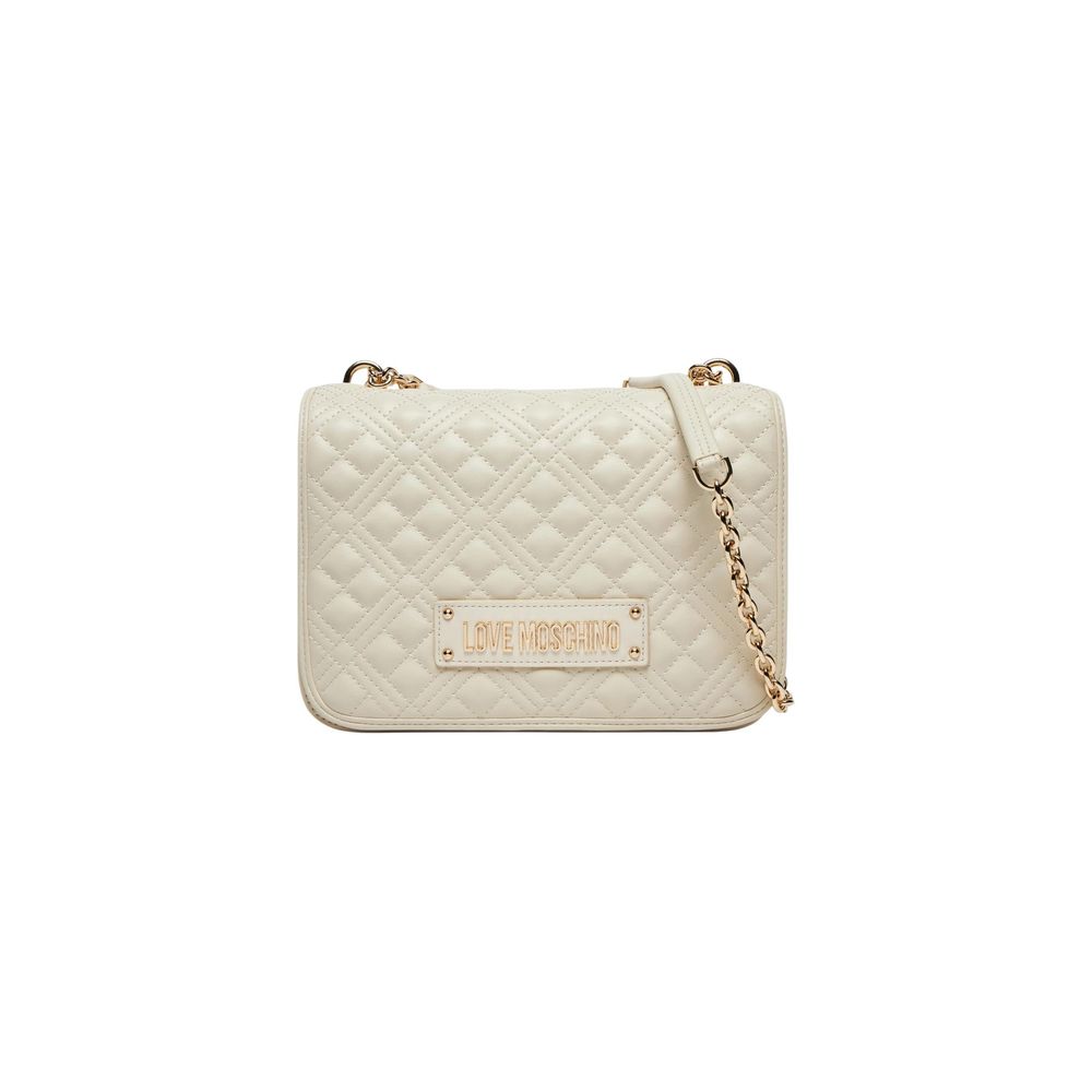 Sac à main Love Moschino beige en polyéthylène
